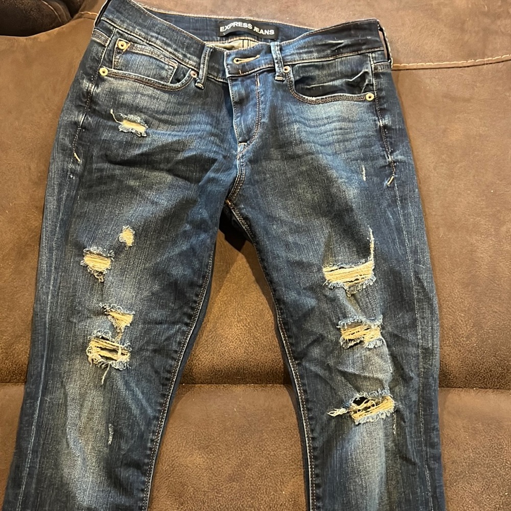 Express mid rise jeans